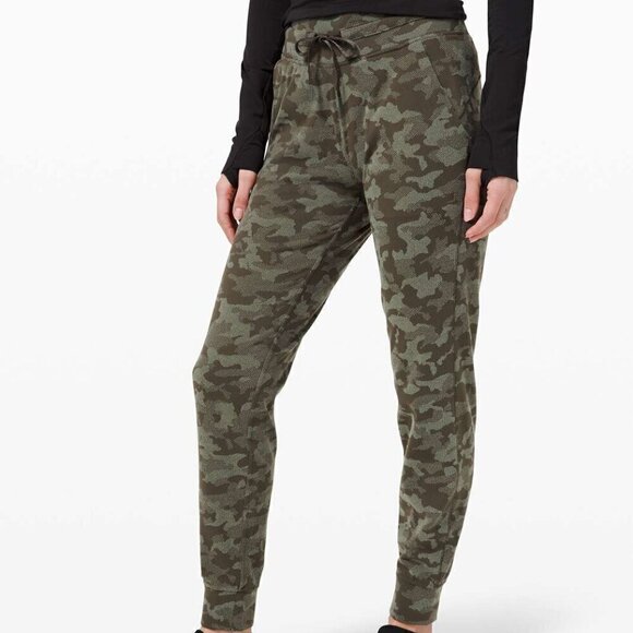 Lululemon Ready to Rulu Jogger 29" - 2 Heritage Camo Dark Olive Green Twill - Picture 1 of 8